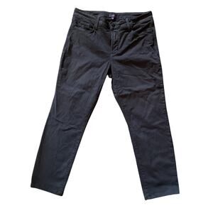 NYDJ Women’s Gray Straight Leg Pants Petite 32” Waist 22” Inseam Made USA